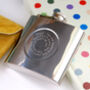 Personalised Spiral Engraved Hip Flask, thumbnail 3 of 9