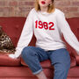 Personalised 40th Birthday Year Sweatshirt Any Year, thumbnail 1 of 3
