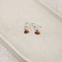 Sterling Silver And Copper Heart Earrings, thumbnail 3 of 4