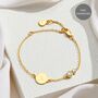 Mother And Daughter 18ct Gold Plated White Topaz Bracelet – Personalised Gemstone Keepsake, thumbnail 1 of 4