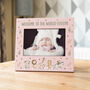 Personalised Safari Animals Pastel Picture Frame New Baby Gift, thumbnail 1 of 7