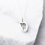 Personalised Tiny Hand Foot And Paw Print Pendant, thumbnail 1 of 8
