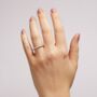 Leona White Gold Lab Grown Diamond Eternity Band Ring, thumbnail 1 of 5