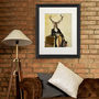 Deer Print, Deer And Chair Art, Framed Or Unframed, thumbnail 8 of 9