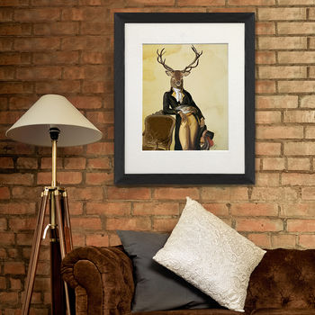 Deer Print, Deer And Chair Art, Framed Or Unframed, 8 of 9