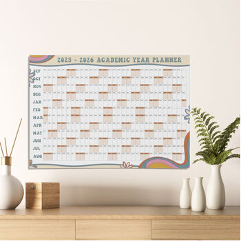 Retro Inspired 2025 2026 Academic Wall Calendar, 3 of 12