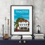 Thaxted Travel Poster Art Print, thumbnail 1 of 4