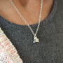 Silver Book Pile Necklace, thumbnail 3 of 9