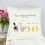 Personalised Ducks Family Cushion, thumbnail 4 of 4