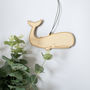 Hanging Wooden Whale Nursery Decoration, thumbnail 1 of 2