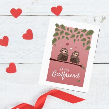 'To My Girlfriend' Valentines Day Card, 3 of 12
