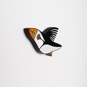 Hand Painted Puffin Bird Wall Decoration, 7 of 7