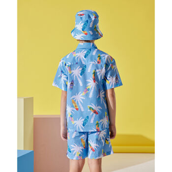 Surfer Boys Cotton Shirt, Shorts And Hat Set, 2 of 3