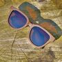 Orleans Bamboo Frame With Amber Lens Sunglasses, thumbnail 7 of 9