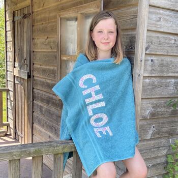 Personalised Towels With Appliqued Letters, 3 of 12