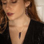 925 Sterling Silver And Amethyst Pendant Necklace, thumbnail 4 of 5