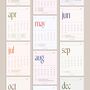 Minimal 2026 Monthly Desk Calendar With Wooden Holder, thumbnail 8 of 10