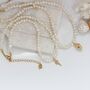 Pearl Choker Necklace With Gold Plated Seashell Charms, thumbnail 9 of 12