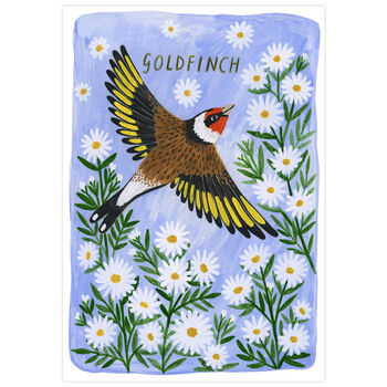 Goldfinch Bird Art Print, 5 of 6