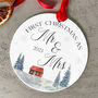 Personalised First Christmas Married Acrylic Bauble, thumbnail 1 of 2
