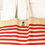 Personalised Motif Hobbies And Initials Big Stripe Bag, thumbnail 2 of 9