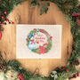 Personalised Snowman Wreath Christmas Eve Box, thumbnail 1 of 4