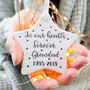 Personalised In Our Hearts Forever Star Decoration, thumbnail 1 of 3
