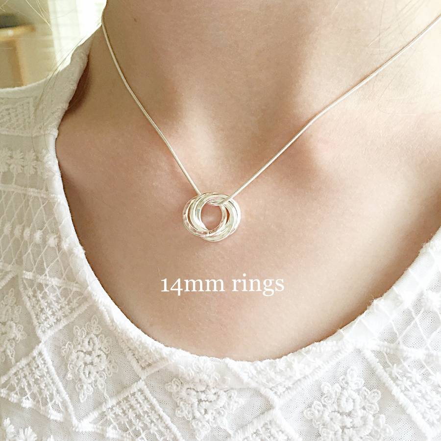 Mini Sterling Silver Necklace 5/8 Personalized 