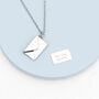 Personalised Secret Message Envelope Necklace, thumbnail 3 of 12
