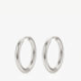 Silver Or Gold Solid Hoop Earrings, Women's Jewellery, thumbnail 3 of 11