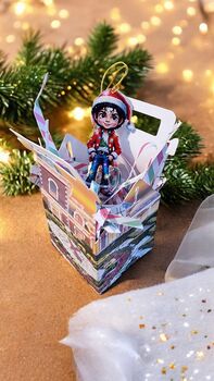 Michael Jackson Christmas Tree Decoration And Neverland Inspired Box Gift, 6 of 6