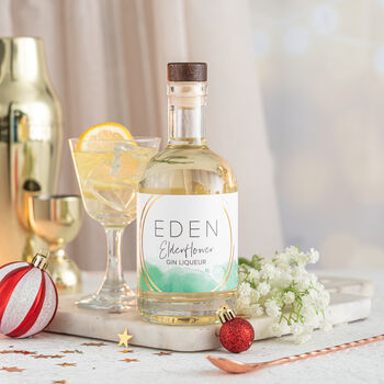 Elderflower Gin With Personalised Gift Tube Box, 2 of 6