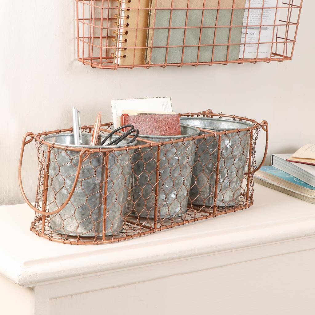 industrial copper home storage set by dibor