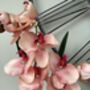 Large Peach Artificial Silk Orchid, thumbnail 3 of 7