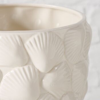 Seashell Ceramic Planter, 3 of 4
