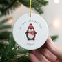 Personalised 1st Christmas Penguin Decoration, thumbnail 3 of 6