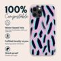 Neon Strokes Eco Friendly, Biodegradable Phone Case, thumbnail 2 of 9