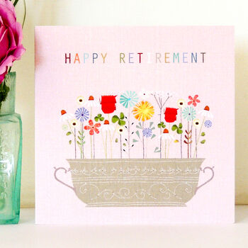 Floral Retirement Card, 7 of 8