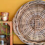 Round Rattan Wicker Display Tray With Handles, thumbnail 5 of 8