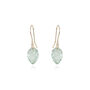 Carved Leaf Drop Earrings, thumbnail 2 of 3