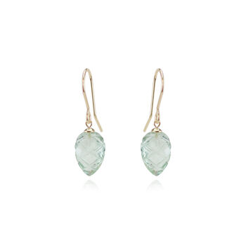 Carved Leaf Drop Earrings, 2 of 3