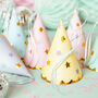 Pastel And Star Luxury Party Hats X Six, thumbnail 1 of 4