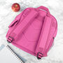 Personalised Girl's Patterned Pink Rucksack, thumbnail 5 of 12