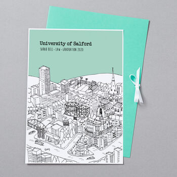 Personalised Salford Graduation Gift Print, 5 of 9