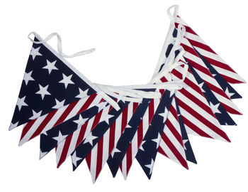 USA Stars and Stripes Cotton Bunting, 2 of 4