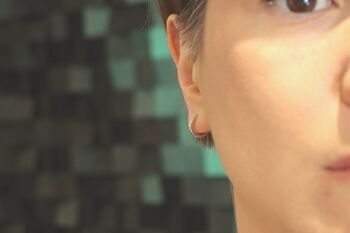 Huggie Hoop Earrings Sterling Silver Everyday Jewellery, 2 of 8