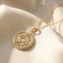 Pisces Zodiac Star Sign Gold Plated Necklace, thumbnail 1 of 3