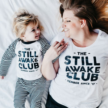 Parent And Child Still Awake Club Family Pyjamas, 2 of 4
