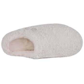 Women's Vegan Mule Slippers In Cream, 8 of 11