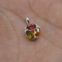 Pink Green Mixed Tourmaline Pendant: October Birthstone, thumbnail 9 of 10